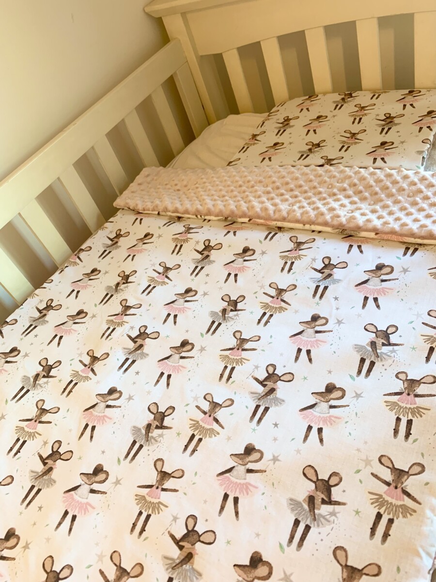 Ballerina Mouse - blanket only large 100x75cm ( made to order) - Image 2