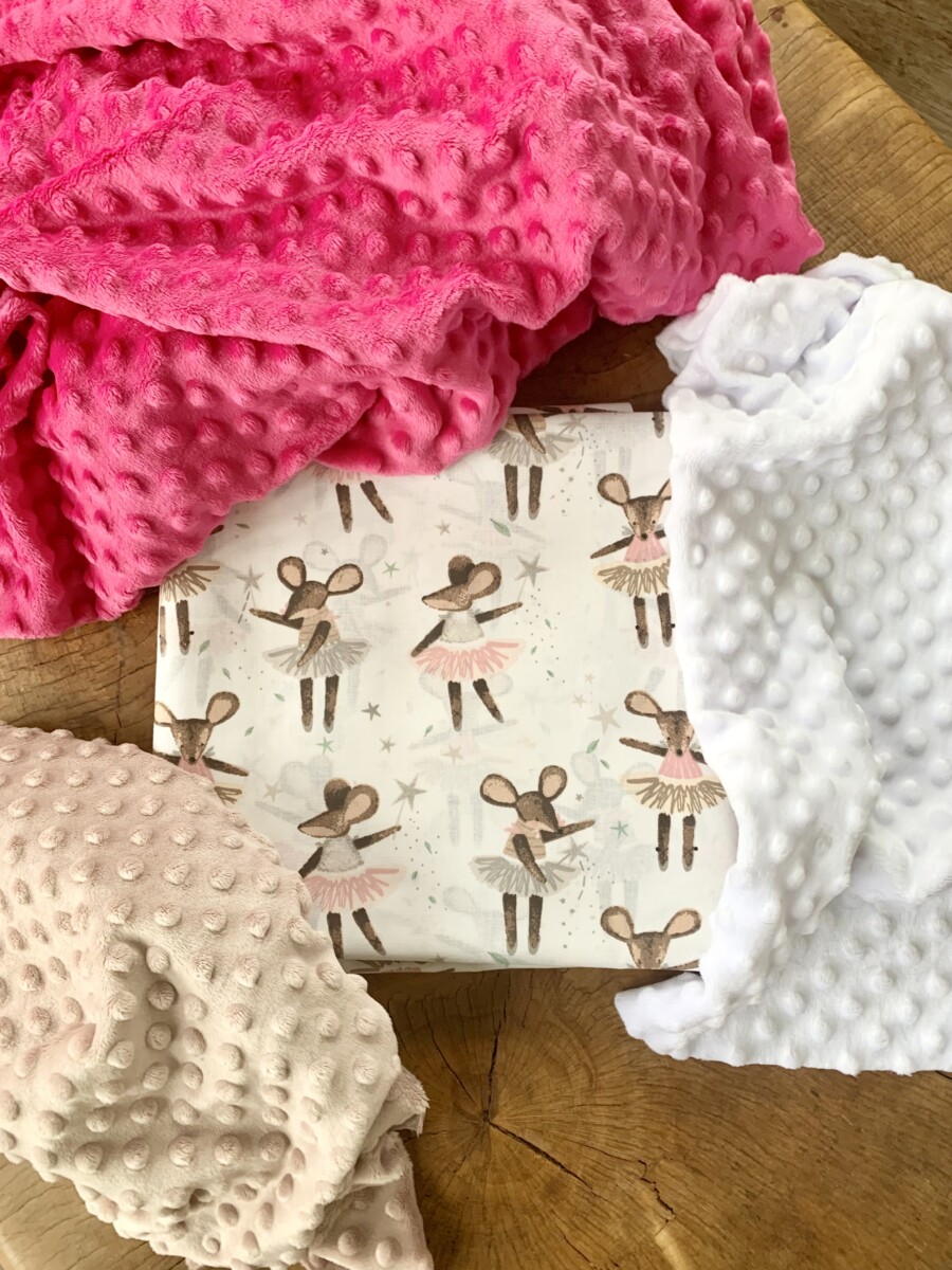 Ballerina Mouse - blanket only large 100x75cm ( made to order)