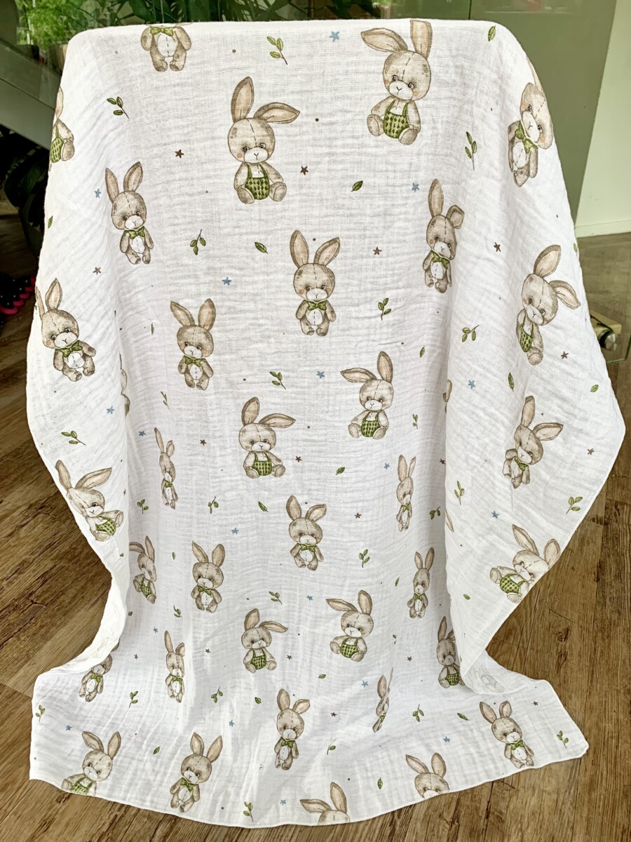 Bunnies XL MUSLIN 85x110cm